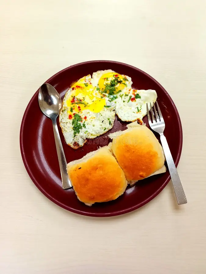 Fry Anda Pav (2 Pcs)